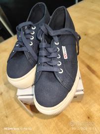 scarpe Superga donna blu