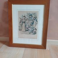 cornice in legno con stampa La Revue de la mode