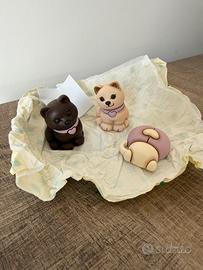 Tris Thun Bauli Coppia Gattini + Coccinella