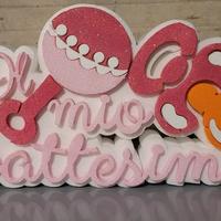 SCRITTA POLISTIROLO BATTESIMO