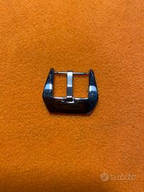 Fibbia ad ardiglione per orologi in metallo lucido