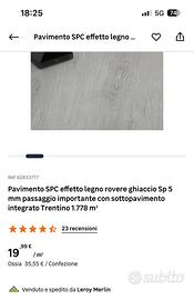 Pavimento spc rovere ghiaccio