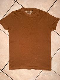 Maglia marrone 100% cotone