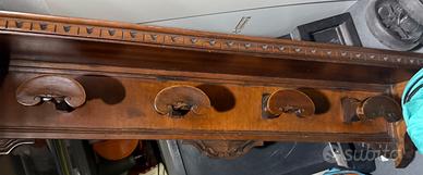 Appendiabiti da muro in legno vintage
