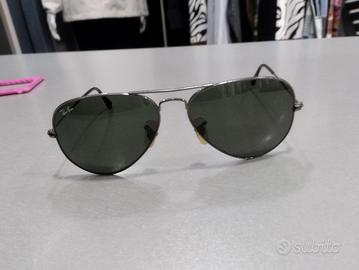 A1076 Ray-ban Aviator Goccia Rb3025 Tg58 Argento 