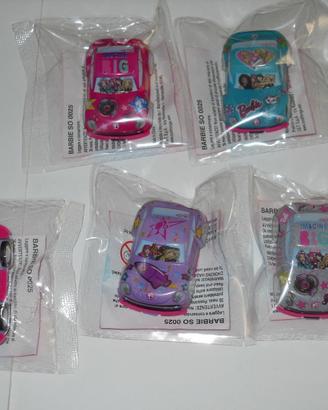 Lotto 5 macchinine Barbie - sorpresine gadgets