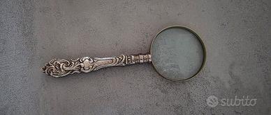 Lente d’ingrandimento antica – Manico lavorato 