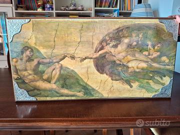 Quadro con cornice in argento