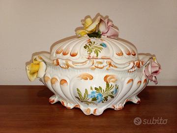 Zuppiera vintage in ceramica di Bassano