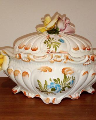 Zuppiera vintage in ceramica di Bassano