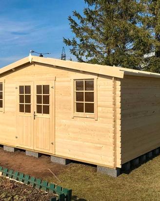 casetta di legno ISOLA nuova 19mq 500x380cm (BA)