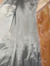 Giaccone vintage in pelle con pelo "Antilop" anni 