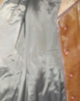 Giaccone vintage in pelle con pelo "Antilop" anni 