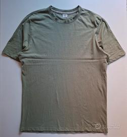 t-shirt Hermitage uomo L verde salvia cotone