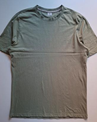 t-shirt Hermitage uomo L verde salvia cotone