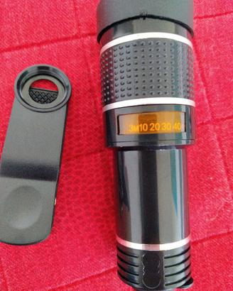 teleobiettivo macro grandangolo lenti smartphone 
