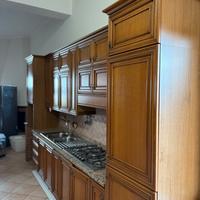 Mobile con piano cottura e lavello acciaio inox