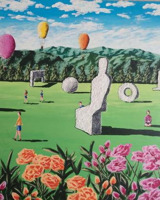 Dipinto origimale " Giunti alla Meta " 50x40