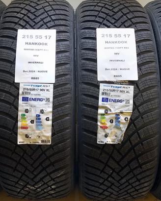 4 GOMME 215 55 17 HANKOOK RB85