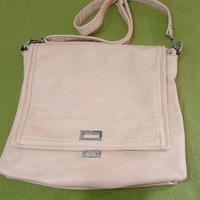 Borsa similpelle-salmone-doppio manico-come nuova