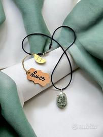 Collana con Pietra Naturale Minerale “Luce”