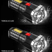 TORCE RICARICABILI A LED 5 LUCI ALTA POTENZA TOT 2