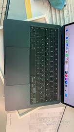 Macbook Air 13.6 m2/8gb/256gb garanzia 1 anno