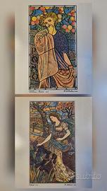 2 Litografie Vetrate d'Europa - Zecca dello Stato