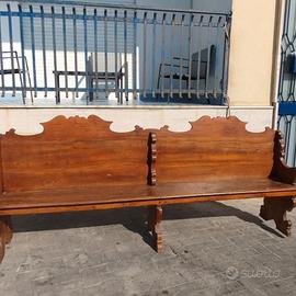 Grande Panca noce massello epoca 700'.