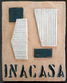 INA CASA FORMELLA ARTISTICA VINTAGE ANNI 50