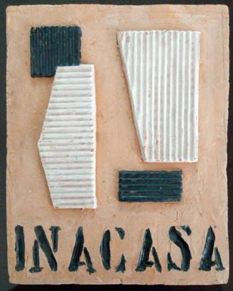 INA CASA FORMELLA ARTISTICA VINTAGE ANNI 50