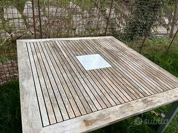 Tavolo teak da giardino