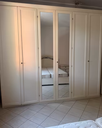 CAMERA DA LETTO MATRIMONIALE COMPLETA – AVORIO/CRE