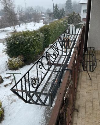 Set 3 Portavasi Ferro Battuto Artigianali Robusti