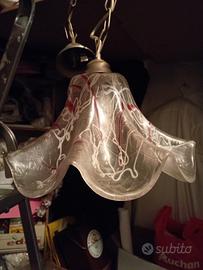 lampadario smerigliato 