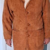 giubbotto lungo in vera pelle di montone