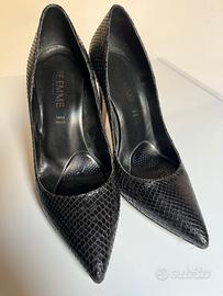 Décolleté nera n 36 tacco alto