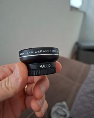 Aggiuntivo grandang. 0.45x per smartphone/fotocam.