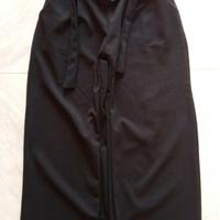 Pantaloni donna neri larghi cinta unica usati