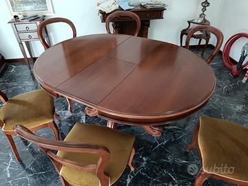 tavolo allungabile più sedie