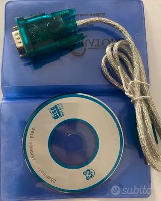 Cavo adattatore USB–RS232 (9 pin) – Nuovo con CD