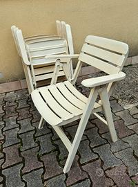 sedie pieghevoli in pvc