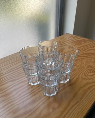 8 bicchieri IKEA in vetro