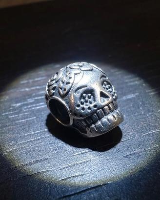 Raro Charm Pandora Teschio Messicano Argento 925 -