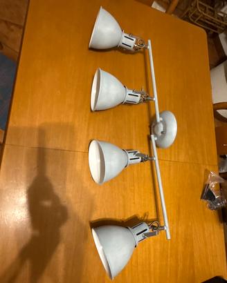 Lampadario 4 luci grigio