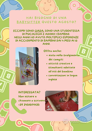 Babysitter per Agosto