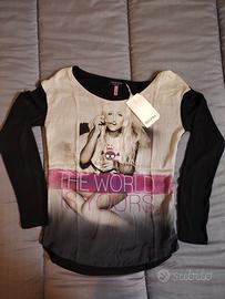 Maglietta Bershka con stampa 