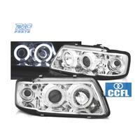 FARI AUDI A3 8L 96-00 ANGEL EYES CCFL FONDO CROMAT
