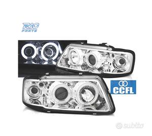 FARI AUDI A3 8L 96-00 ANGEL EYES CCFL FONDO CROMAT