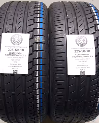 2 GOMME 225 50 18 CONTINENTAL A75107